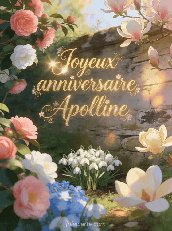 Joyeux anniversaire Apolline - Joyeux anniversaire apolline fleurs
