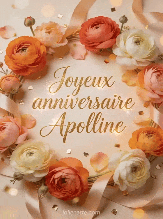Joyeux anniversaire Apolline - Joyeux anniversaire apolline gif
