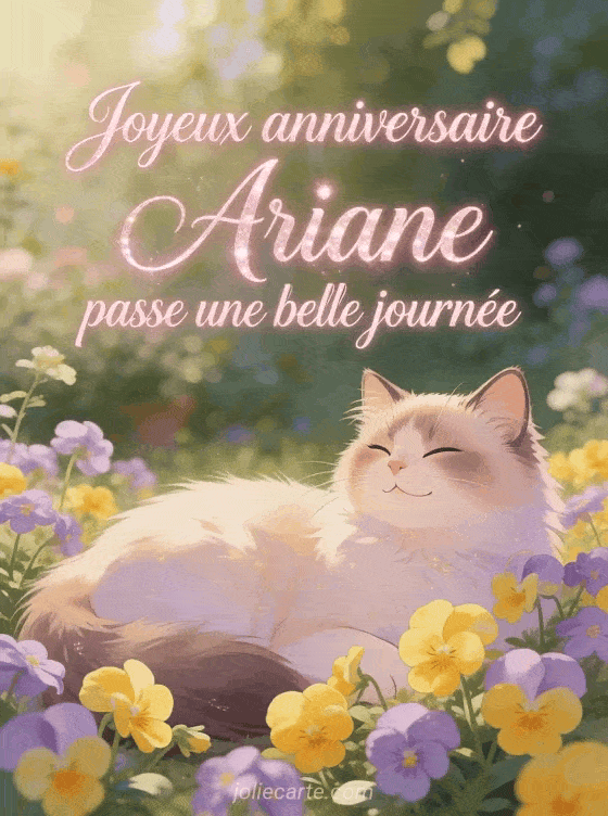 Joyeux anniversaire Ariane - Joyeux anniversaire ariane gif anime