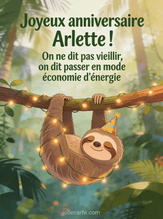 Joyeux anniversaire Arlette - Arlette humour