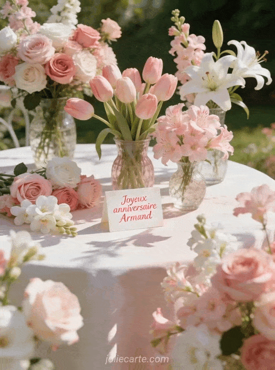 Joyeux anniversaire Armand - Armand fleurs