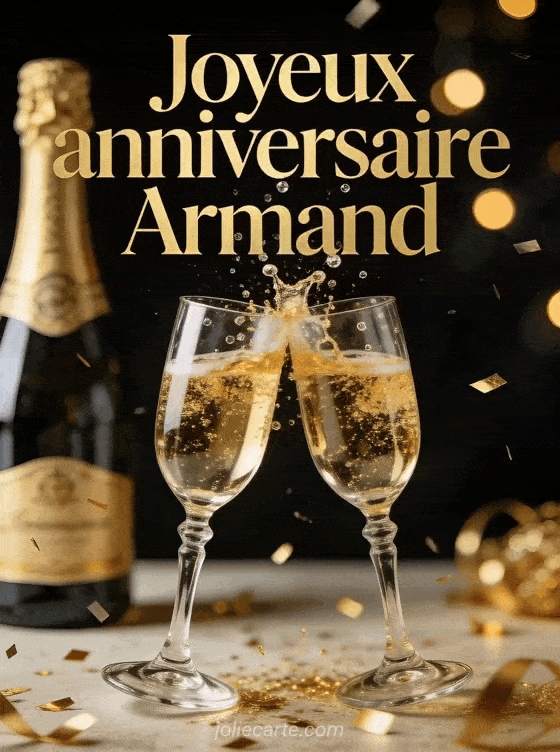 Joyeux anniversaire Armand - Joyeux anniversaire armand champagne