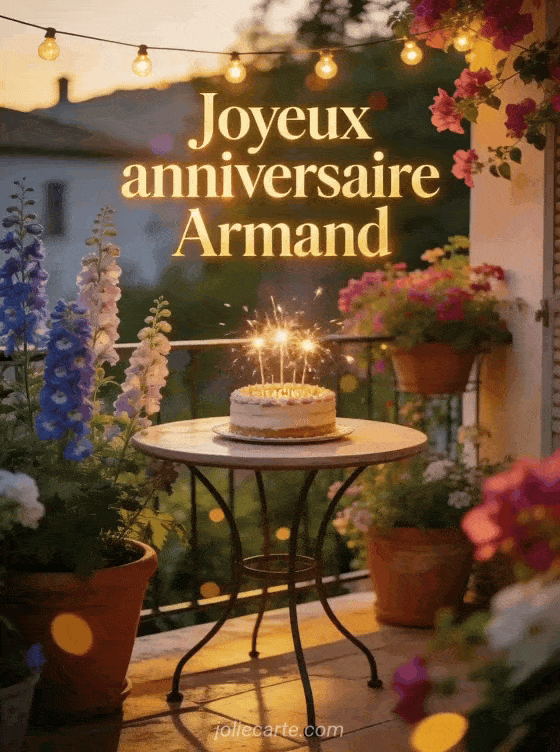 Joyeux anniversaire Armand - Carte joyeux anniversaire armand gratuite