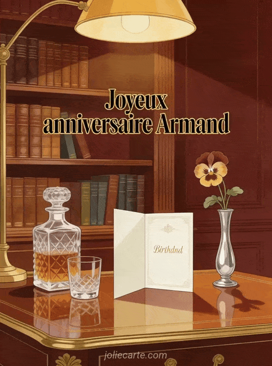 Joyeux anniversaire Armand - Jolie carte joyeux anniversaire armand