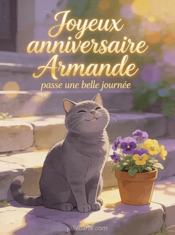 Joyeux anniversaire Armande - Joyeux anniversaire armande gif anime