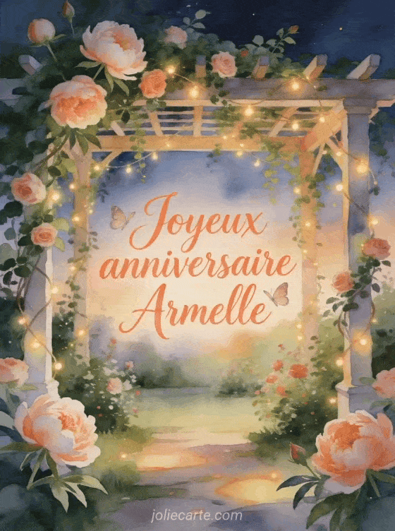 Joyeux anniversaire Armelle - Carte joyeux anniversaire armelle