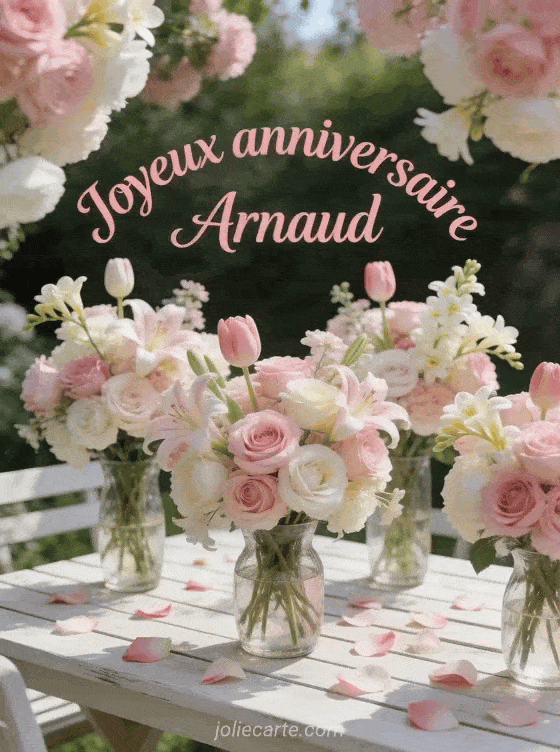Joyeux anniversaire Arnaud - Arnaud fleurs