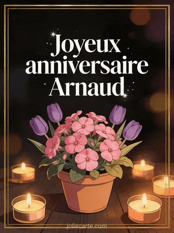 Joyeux anniversaire Arnaud - Joyeux anniversaire arnaud fleurs