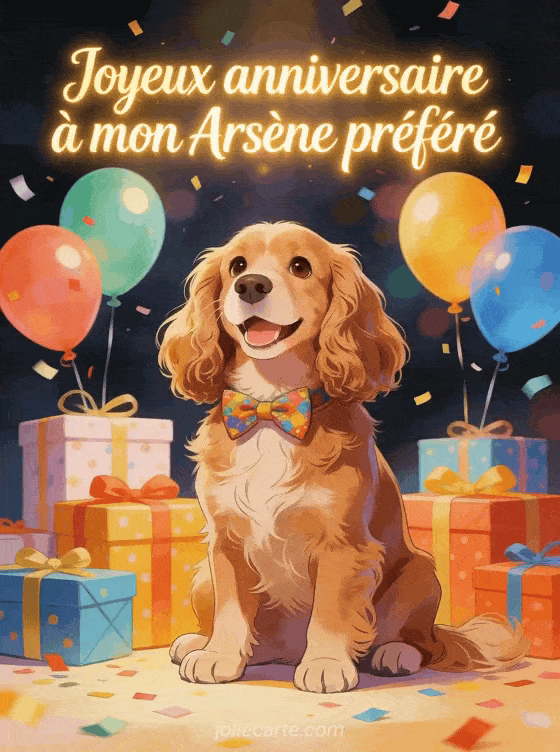 Joyeux anniversaire Arsène - Joyeux anniversaire arsene gros bisous