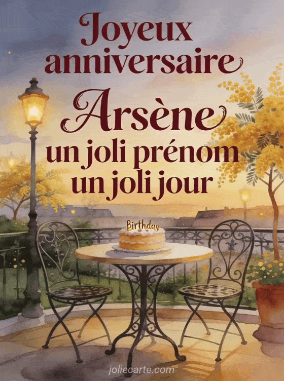 Joyeux anniversaire Arsène - Joyeux anniversaire arsene gif anime