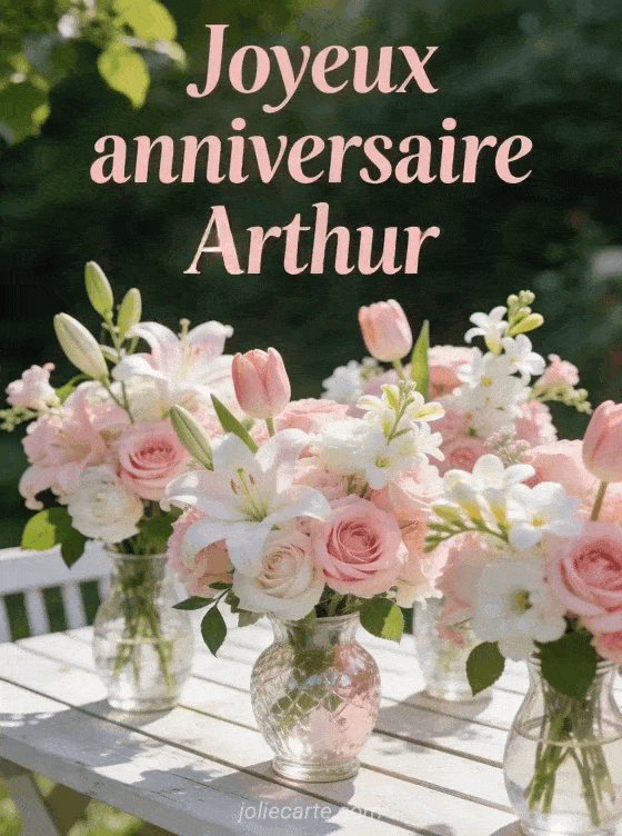 Joyeux anniversaire Arthur - Joyeux anniversaire arthur fleurs