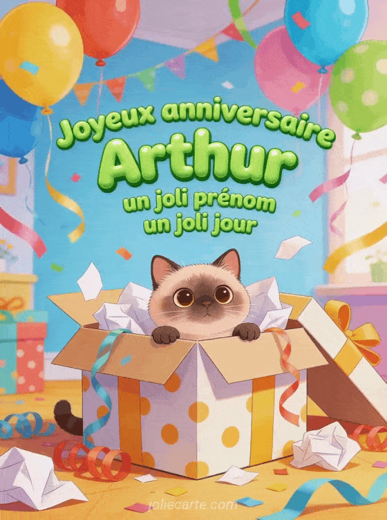 Joyeux anniversaire Arthur - Joyeux anniversaire arthur gif