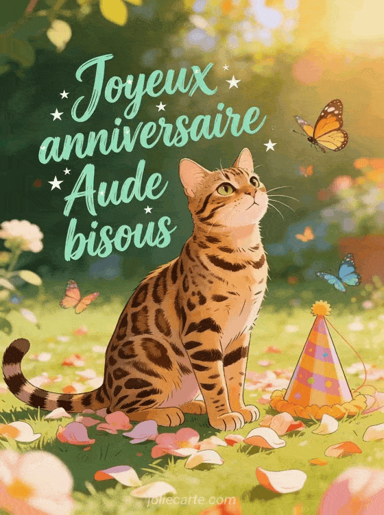 Joyeux anniversaire Aude - Joyeux anniversaire aude bisous