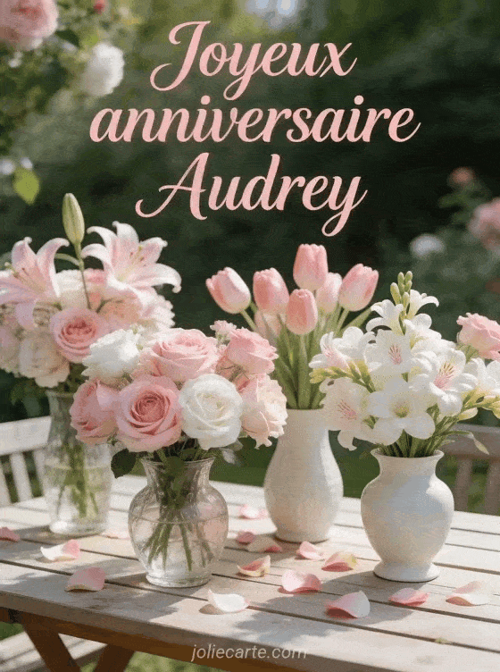 Joyeux anniversaire Audrey - Audrey fleurs
