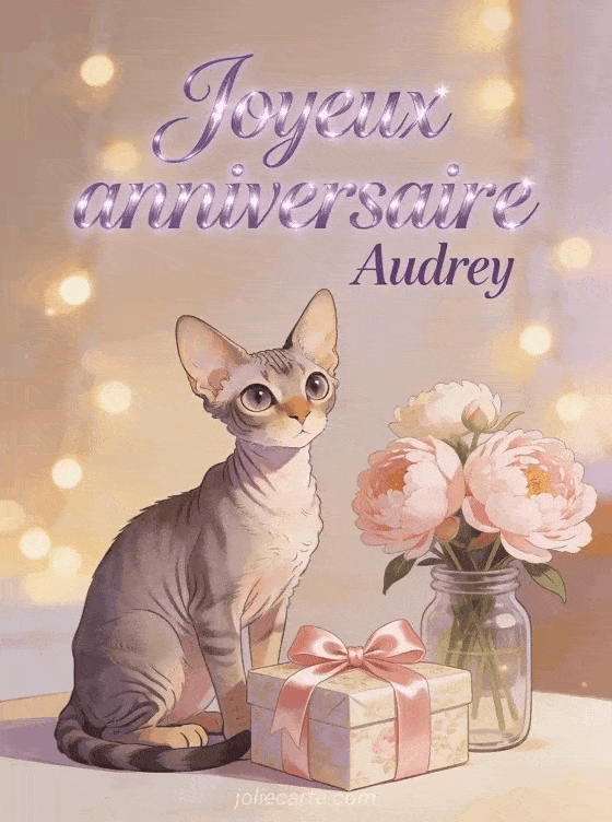 Joyeux anniversaire Audrey - Carte joyeux anniversaire audrey