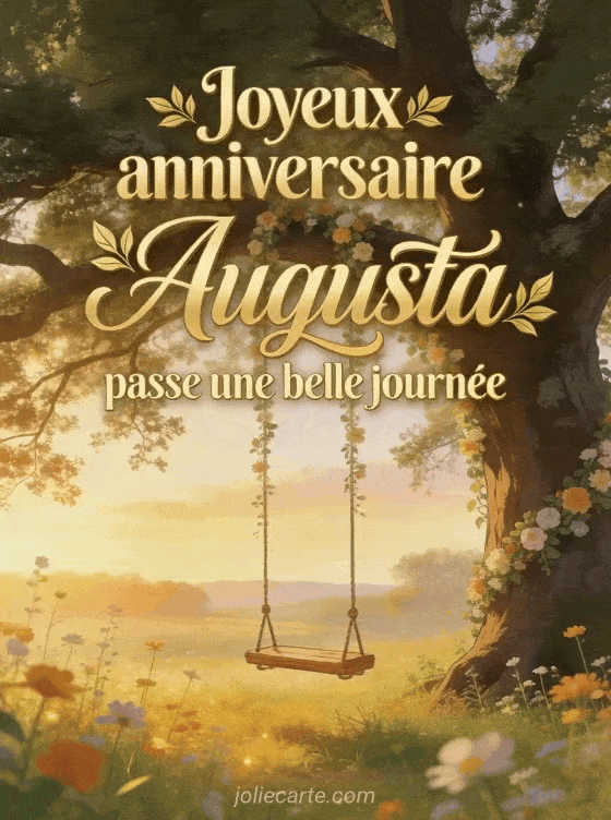 Joyeux anniversaire Augusta - Joyeux anniversaire augusta gif anime