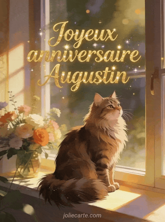 Joyeux anniversaire Augustin - Carte joyeux anniversaire augustin