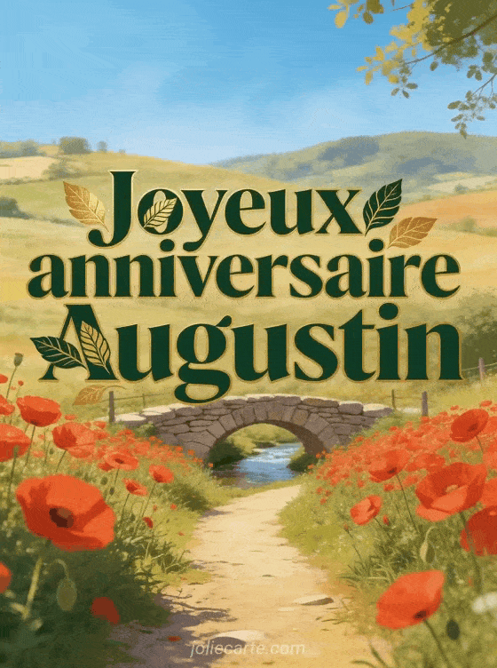 Joyeux anniversaire Augustin - Joyeux anniversaire augustin fleurs