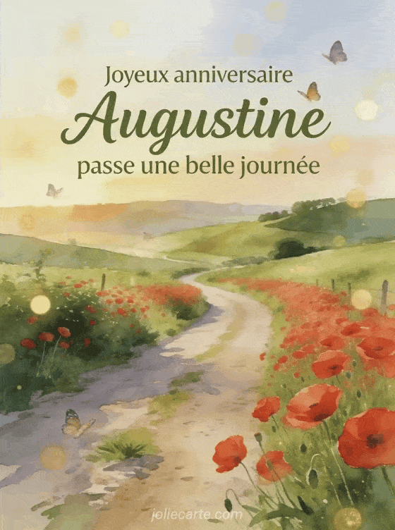 Joyeux anniversaire Augustine - Joyeux anniversaire augustine gros bisous