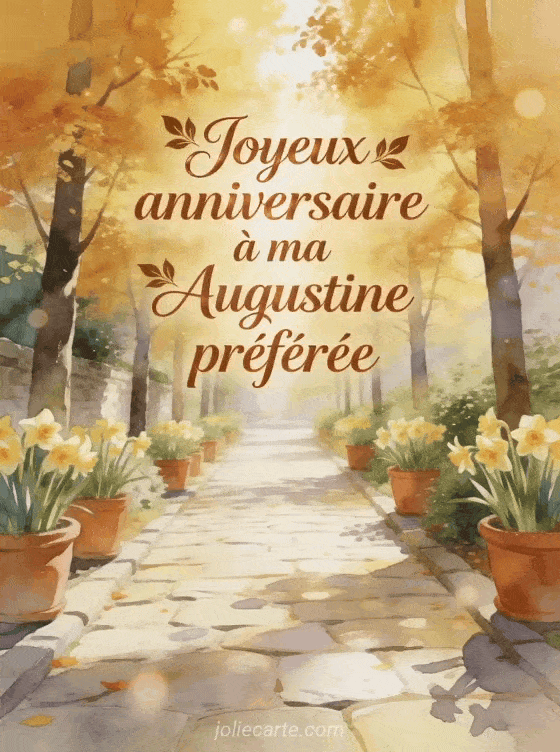 Joyeux anniversaire Augustine - Joyeux anniversaire augustine gif anime