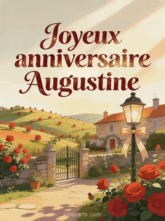 Joyeux anniversaire Augustine - Joyeux anniversaire augustine gif