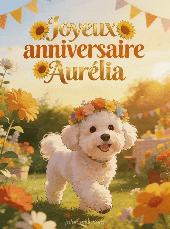Joyeux anniversaire Aurélia - Carte joyeux anniversaire aurelia