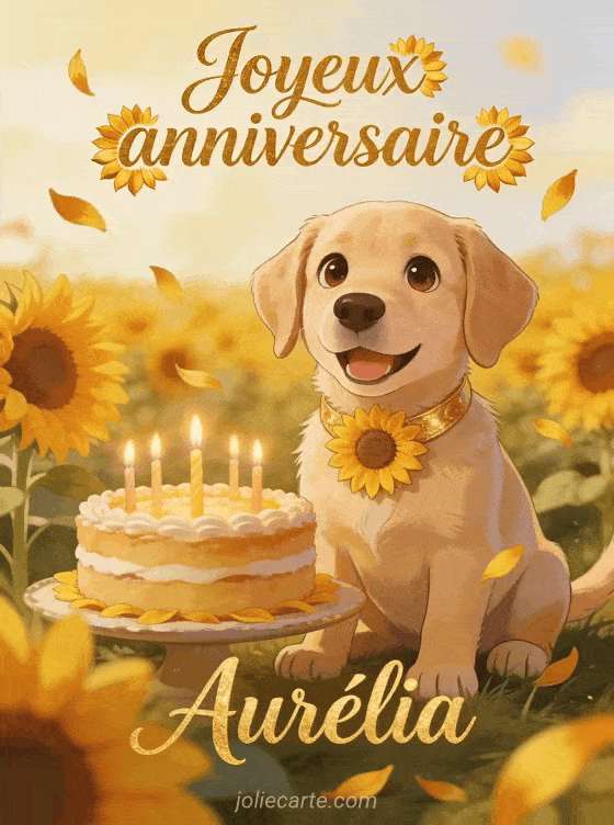 Joyeux anniversaire Aurélia - Carte joyeux anniversaire aurelia gratuite