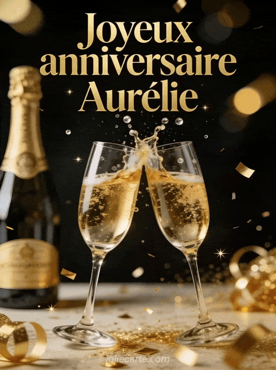 Joyeux anniversaire Aurélie - Joyeux anniversaire aurelie champagne