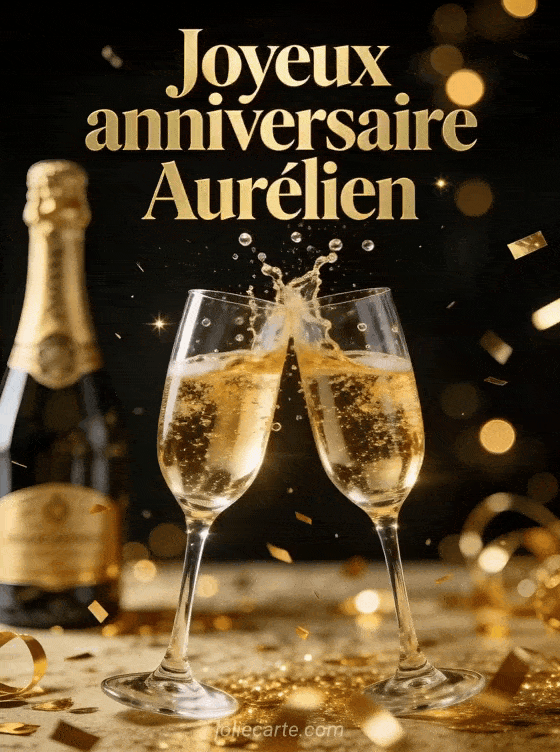 Joyeux anniversaire Aurelien - Aurelien champagne