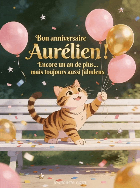 Joyeux anniversaire Aurelien - Bon anniversaire aurelien