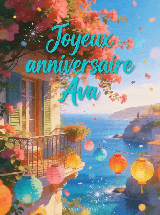 Joyeux anniversaire Ava - Joyeux anniversaire ava gif anime
