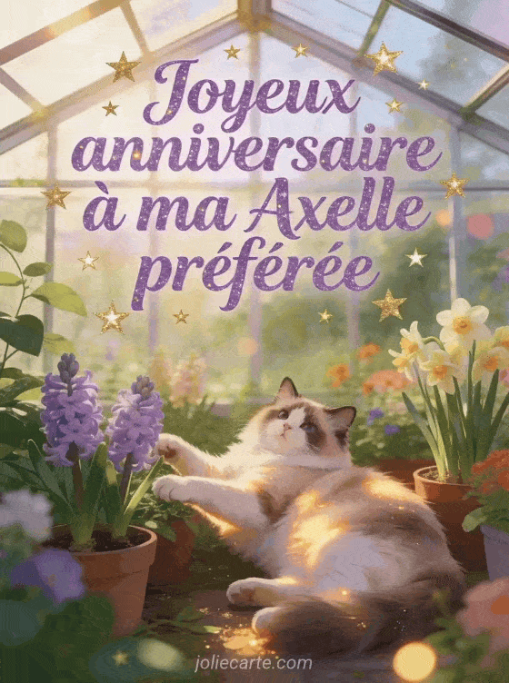 Joyeux anniversaire Axelle - Carte joyeux anniversaire axelle