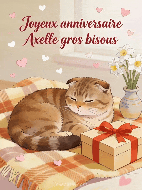 Joyeux anniversaire Axelle - Joyeux anniversaire axelle gros bisous