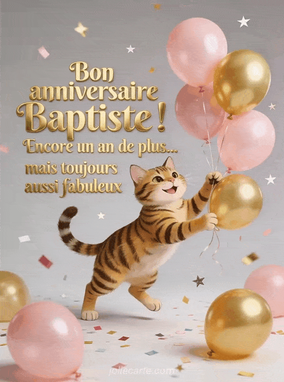 Joyeux anniversaire Baptiste - Bon anniversaire baptiste