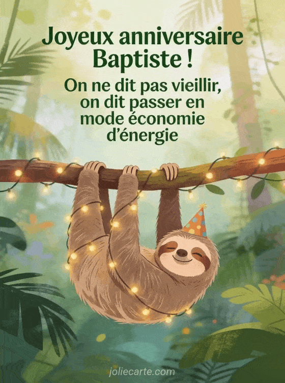 Joyeux anniversaire Baptiste - Baptiste humour