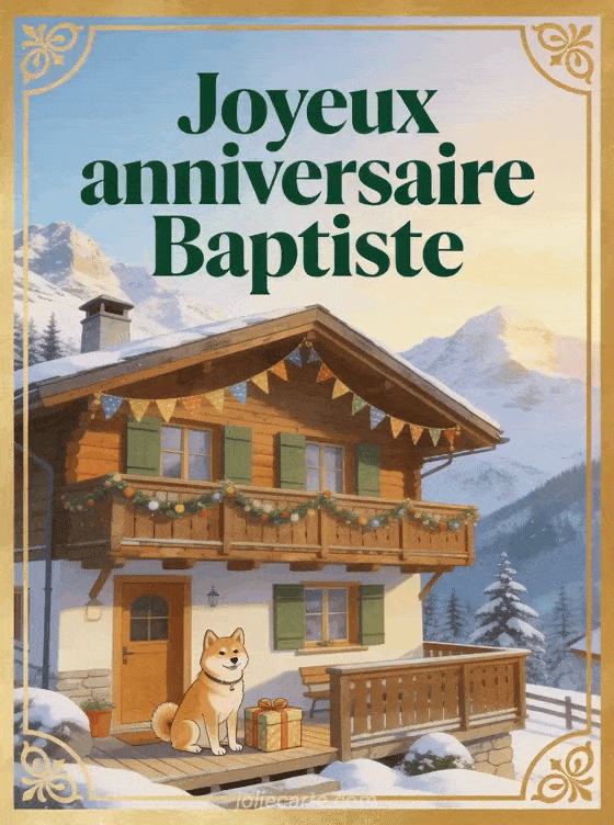 Joyeux anniversaire Baptiste - Joyeux anniversaire baptiste homme