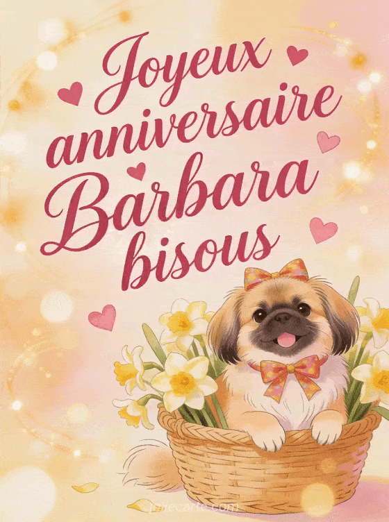 Joyeux anniversaire Barbara - Joyeux anniversaire barbara bisous