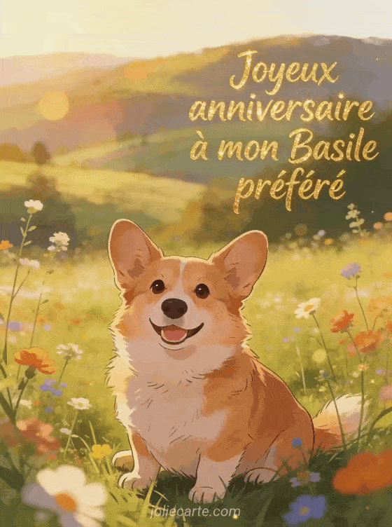 Joyeux anniversaire Basile - Joyeux anniversaire basile gif anime
