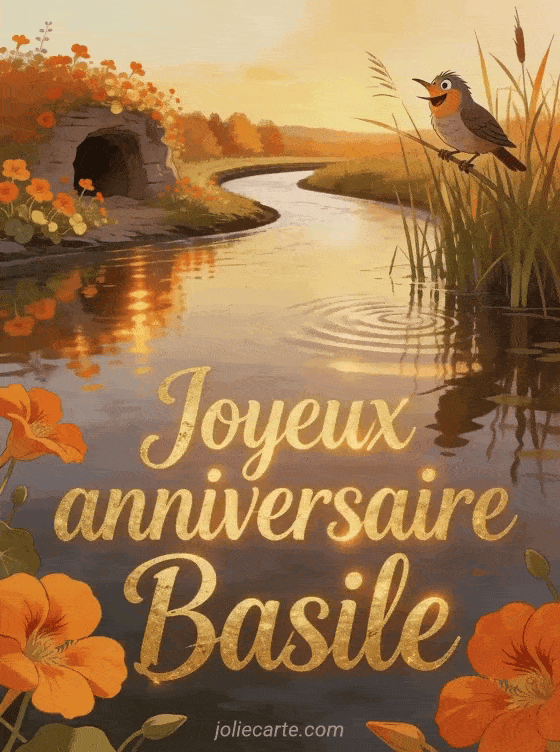 Joyeux anniversaire Basile - Joyeux anniversaire basile fleurs