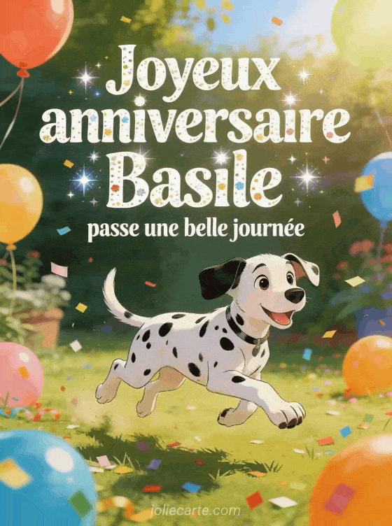 Joyeux anniversaire Basile - Joyeux anniversaire basile bisous