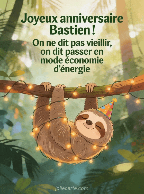Joyeux anniversaire Bastien - Bastien humour