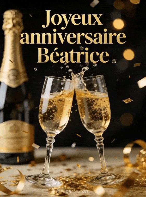 Joyeux anniversaire Béatrice - Joyeux anniversaire beatrice champagne