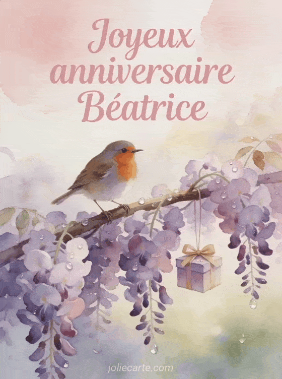 Joyeux anniversaire Béatrice - Carte joyeux anniversaire beatrice