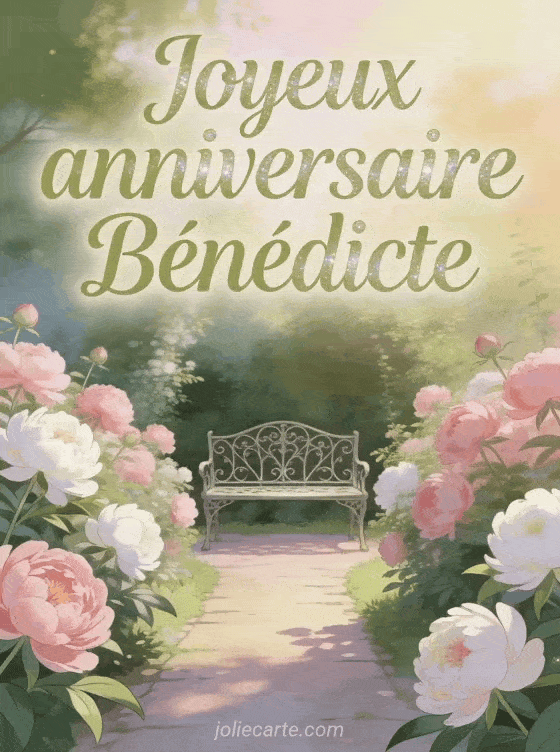 Joyeux anniversaire Bénédicte - Carte joyeux anniversaire benedicte gratuite