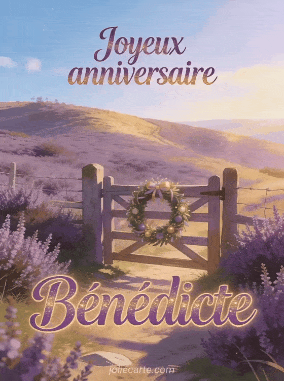 Joyeux anniversaire Bénédicte - Carte joyeux anniversaire benedicte