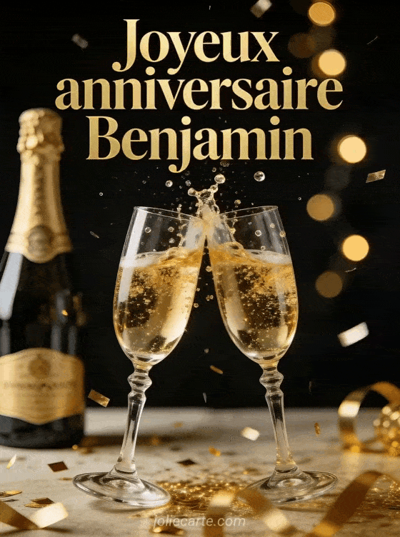 Joyeux anniversaire Benjamin - Joyeux anniversaire benjamin champagne