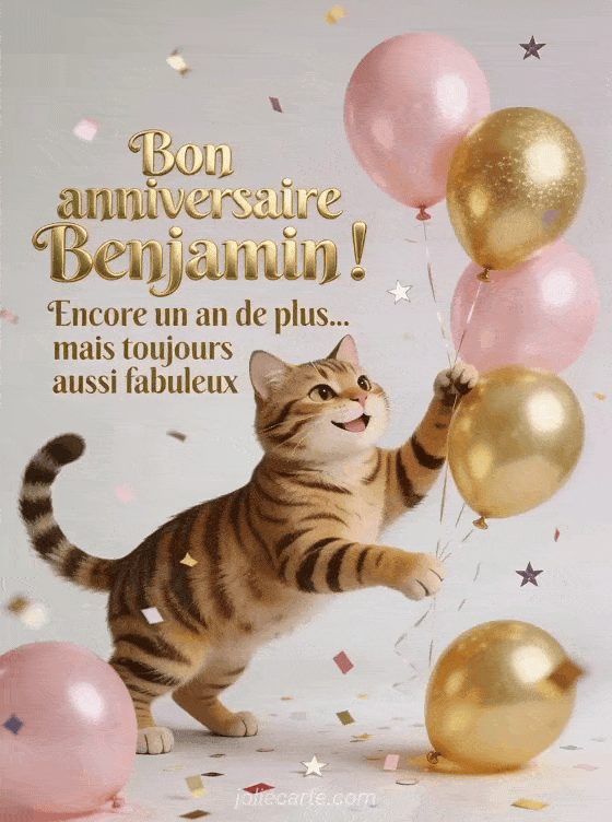 Joyeux anniversaire Benjamin - Bon anniversaire benjamin