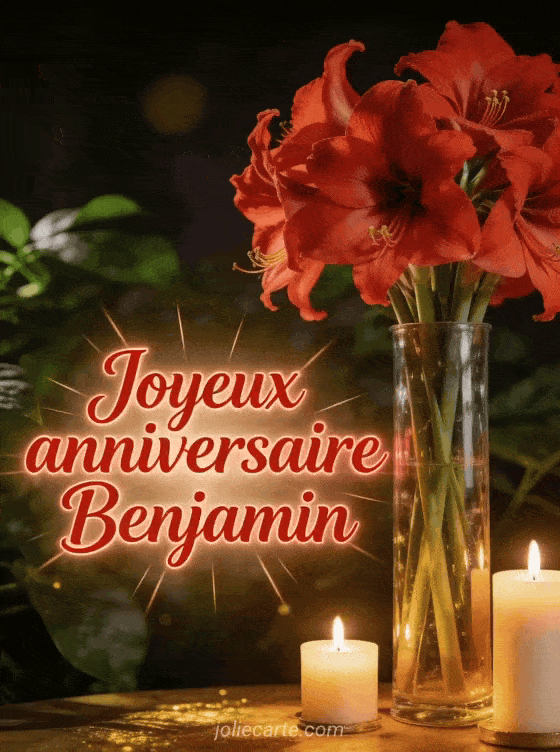 Joyeux anniversaire Benjamin - Joyeux anniversaire benjamin fleurs