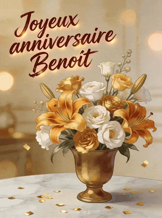 Joyeux anniversaire Benoît - Joyeux anniversaire benoit fleurs