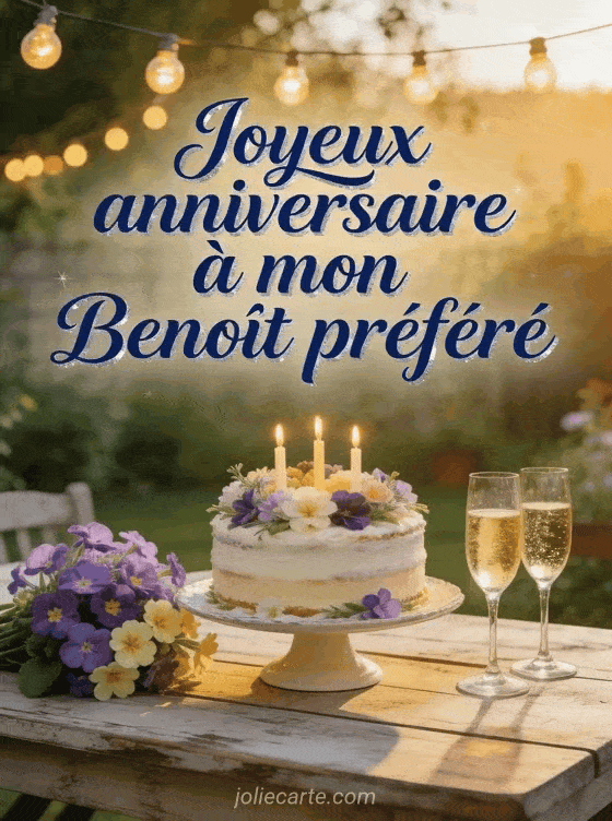 Joyeux anniversaire Benoît - Carte joyeux anniversaire benoit gratuite